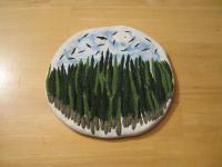 Evergreen Forest - Clay Paintings - By Kenlyn Castellanos, Clay Paintings Painting Artist