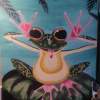 Cheeky Frog - Acrylic Paintings - By Garry Fowler, Hand Painted Painting Artist