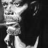 Samuel L Jackson - Pencil  Paper Drawings - By Chris Jones, Portrait Drawing Artist