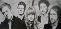 The Airborne Toxic Event - Pencil  Paper Drawings - By Chris Jones, Portrait Drawing Artist