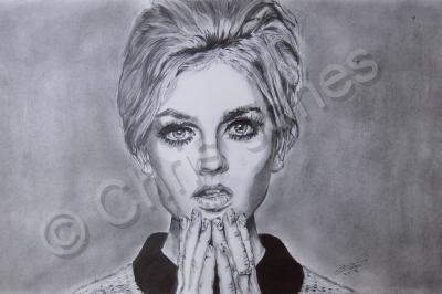 Graphite Portraits - Perrie Edwards - Little Mix - Pencil  Paper