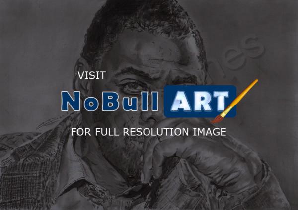 Graphite Portraits - Luther - Idris Elba - Pencil  Paper