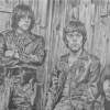 The Ramones - Pencil  Paper Drawings - By Chris Jones, Portrait Drawing Artist