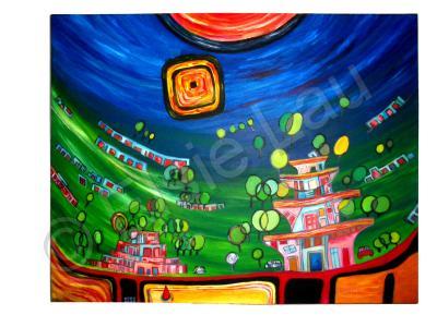 Small World - My Little World 1 - Acrylic On Canvas