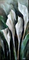 Arum Lily 1 - Acrylic On Canvas Paintings - By Elsie Lau, Modern Painting Artist