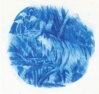 Hidden Danger 1 - Print On Paper Printmaking - By Elsie Lau, Surrealist Printmaking Artist