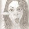 Oh No What Is That - Pencil  Paper Drawings - By Michele Lovaglio-Watson, Freehand Drawing Artist