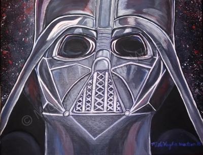 Celebrities - Darth Vader - Acrylics