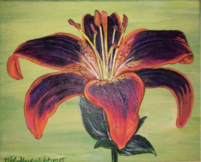 Flowers - Salsa Lily - Acrylics