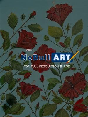 Flowers - Hibiscus Blooms - Acrylics