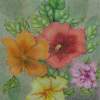Springmixbiscus - Color Pencils Drawings - By Stephen Fontana, Representational Drawing Artist