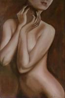 Estudio - Female Nude Study - Oil On Canvas