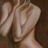 Female Nude Study - Oil On Canvas Paintings - By Mihaela Mihailovici, Impresionist Painting Artist