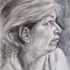 Women - Charcoal Drawings - By Mihaela Mihailovici, Impresionist Drawing Artist