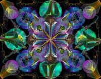 Garden Lights - Digital Digital - By Pamela Phelps, Digital Abstract Digital Artist