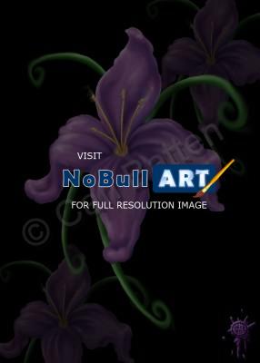 Floral Time - Purple - Digital