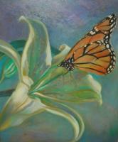 Paintings - Monarch Butterfly - Oil Paint