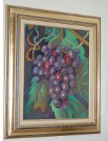 Grapes - Oil Paint Paintings - By Efcruz Arts, Modern Painting Artist