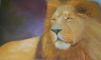 Lion King - Oil Paint Paintings - By Efcruz Arts, Modern Painting Artist