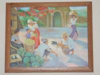Reproduction Of Amorsolo - Oil Paint Paintings - By Efcruz Arts, Modern Painting Artist