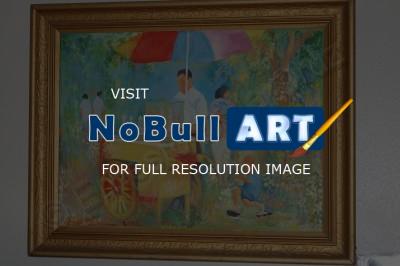 Paintings - Philippine Scene Sorbetero - Oil Paint