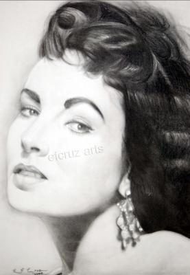 Portrait - Celebrity Portrait Drawing - Charcoal Pencil