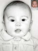 Commission Portrait - Charcoal Pencil Drawings - By Efcruz Arts, Classical Method Drawing Artist