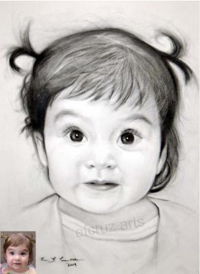 Portrait - Commission Portrait - Charcoal Pencil