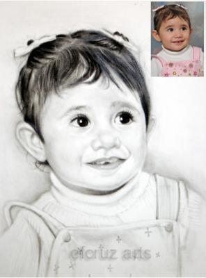 Portrait - Commission Portrait - Charcoal Pencil