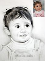 Commission Portrait - Charcoal Pencil Drawings - By Efcruz Arts, Classical Method Drawing Artist