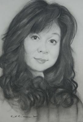 Portrait - Charcoal Pencil Drawing - Charcoal Pencil