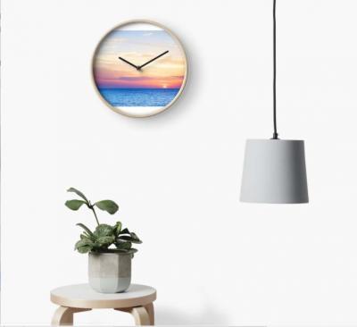 Products For Sale - Clock Sunset - Oil Paint