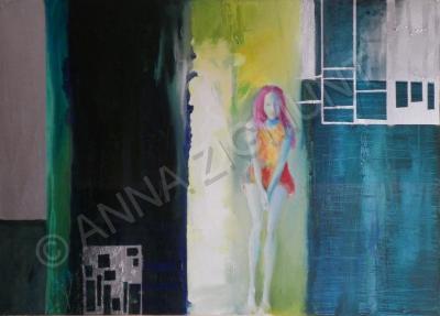 About My Work And My Art - Swinging Cm50X70 2011 - Oil On Canvas