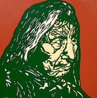 Portrait - Red Cloud - Abstrakt