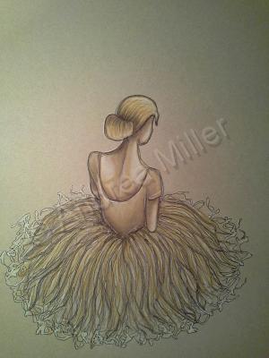 Ballerina Series - Reflection - Charcoal