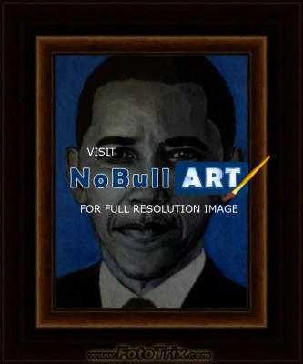 Portrait - President Obama - Acrylic