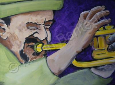 Music Collection - Horn Player - Acrylyc