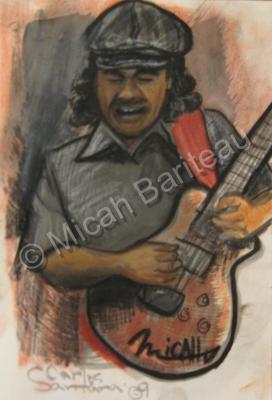 Music Collection - Santana Jammin - Acrylyc