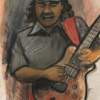 Santana Jammin - Acrylyc Paintings - By Micah Bariteau, Ipressionism Painting Artist