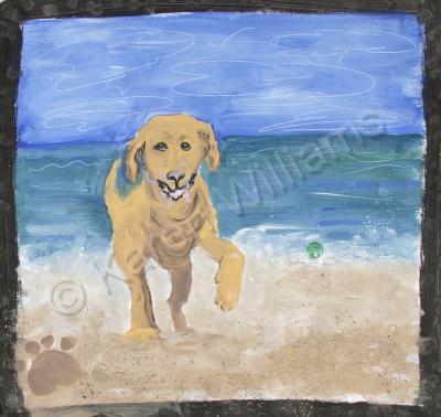 Dog Pictureschildrens Book - Untitled - Acrylic On Canvas