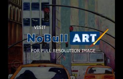 Acrylic - N Y City - Acrylic On Canvas