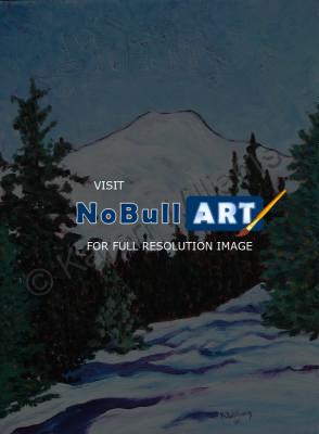 Acrylic - North Sister - Acrylic On Canvas