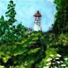 Light House 1 - Acrylic On Canvas Paintings - By Karen Williams, Expresionism Painting Artist