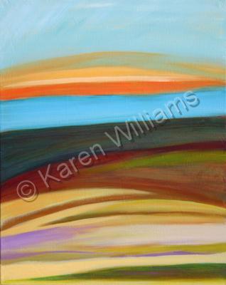 Acrylic - Abstract Landscape 2 - Acrylic On Canvas