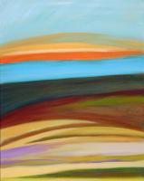 Abstract Landscape 2 - Acrylic On Canvas Paintings - By Karen Williams, Expresionism Painting Artist