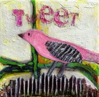 Tweet - Mixed Media Mixed Media - By Karen Williams, Interpretive Mixed Media Artist