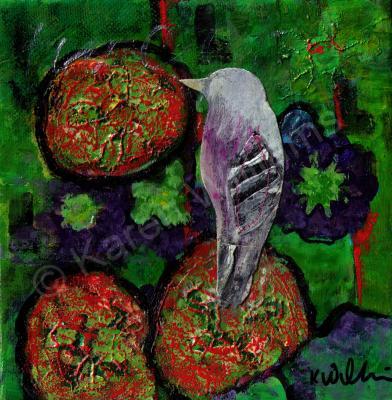 Collage - Bird 1411 - Mixed Media