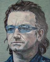 Bono - Oils On Canvas Paintings - By Mary Peters, Abstracted Realism Painting Artist