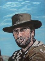 Artists Collection - Clint Eastwood As Blondie - Oils On Canvas