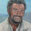 Eli Wallach As Tuco - Oils On Canvas Paintings - By Mary Peters, Abstracted Realism Painting Artist